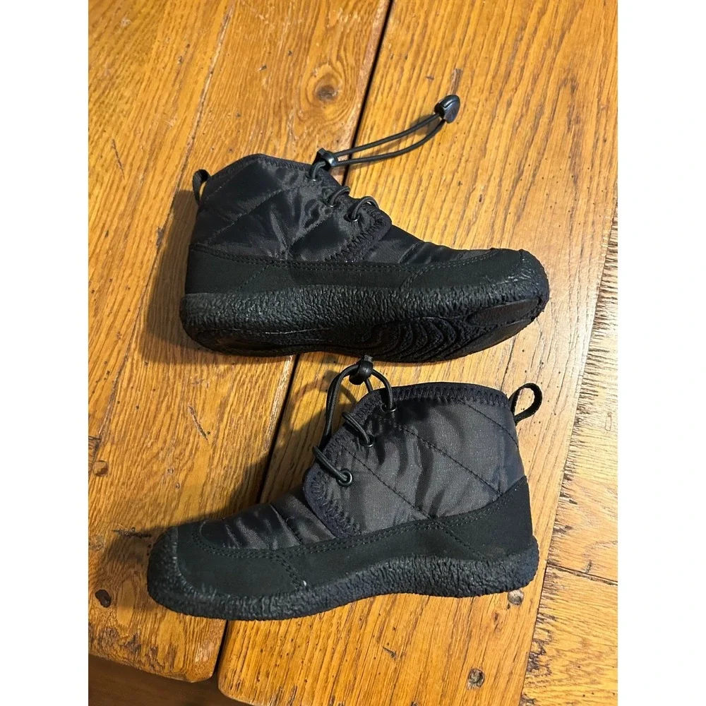 Keen Little Kids Howser II Black Waterproof Chukka Boots 1025516 Sz 11